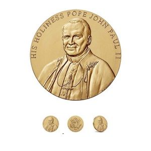 Pope John Paul II Bronze Medal 3 Inch